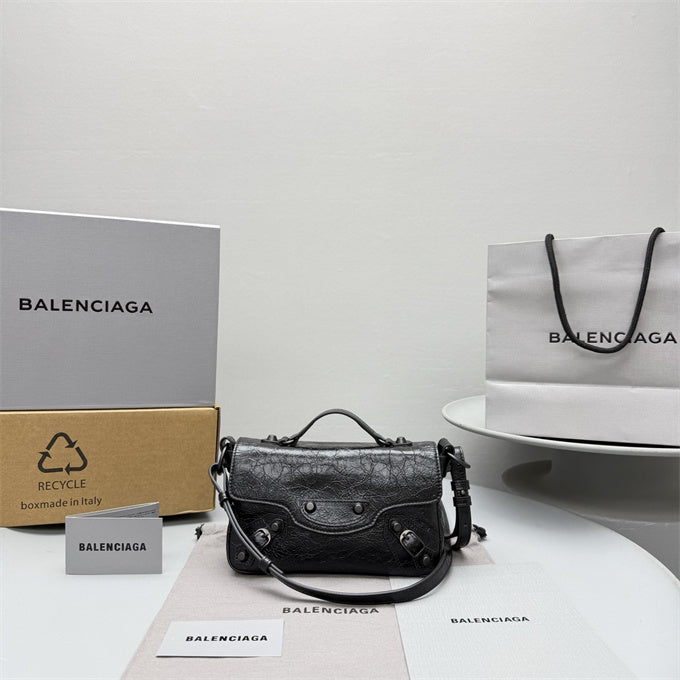 Balenciaga Women's Le City Flap Bag Nano Black